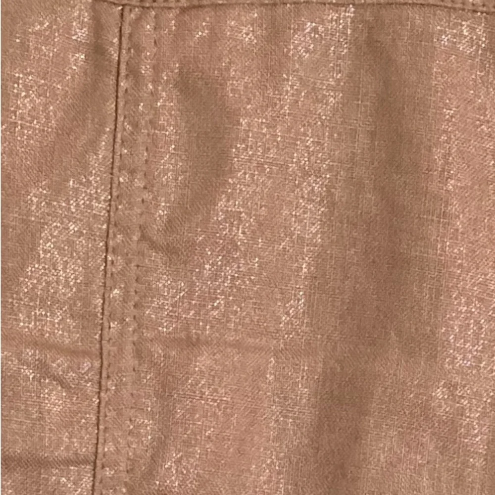 Chico’s Pink Linen Jacket Shirt Tie Waist - Picture 6 of 15